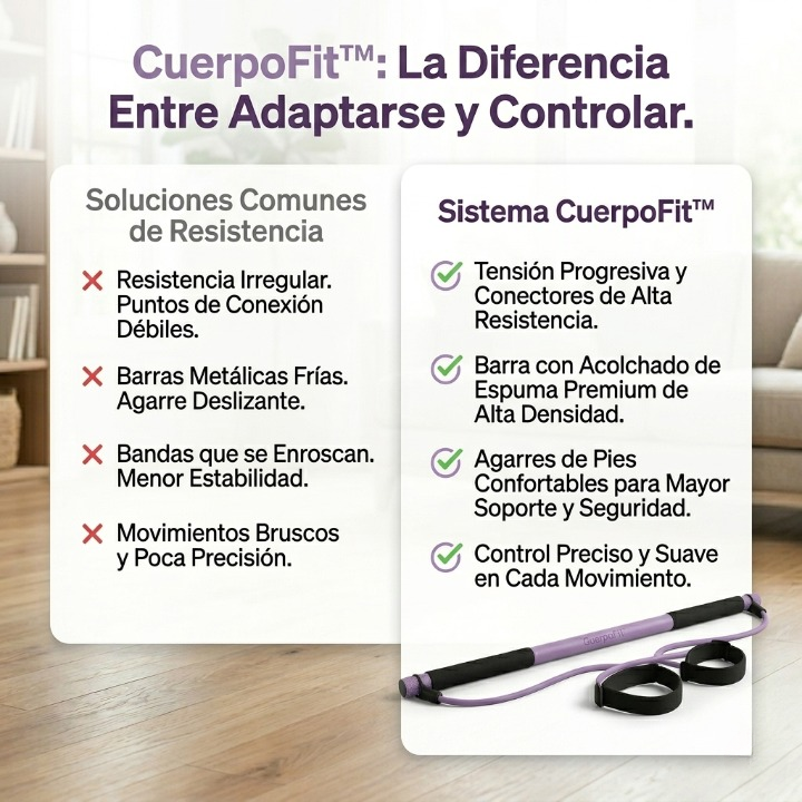 CuerpoFit™ Barra de Pilates Premium