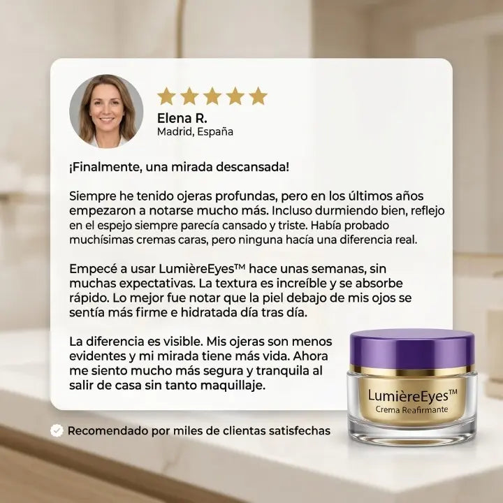 LumièreEyes™ Crema Reafirmante [Efecto Lifting para tu Mirada]